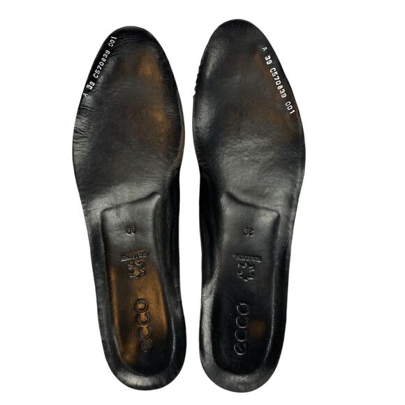 Ecco Sartorelle Combat Boot Black Leather Shoes Portugal Us 8(39) - Picture 13 of 16